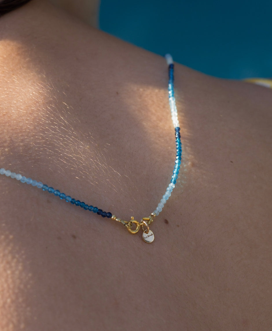 Collar Jomalig - Cristal Tonos Azulados