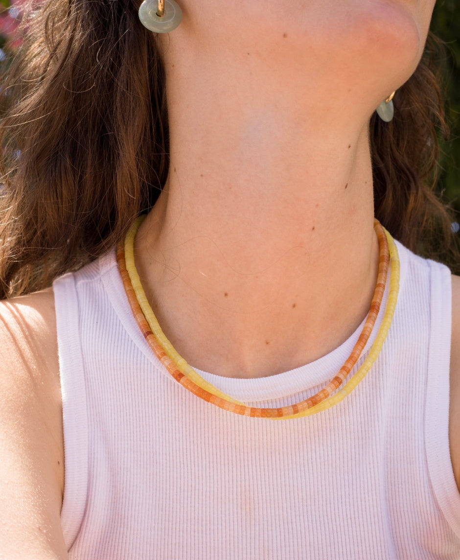 Corcuera Necklace - Yellow Aventurine
