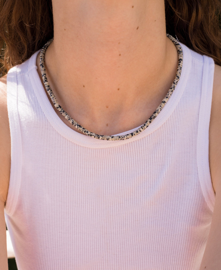 Corcuera Necklace - Dalmatian Stone
