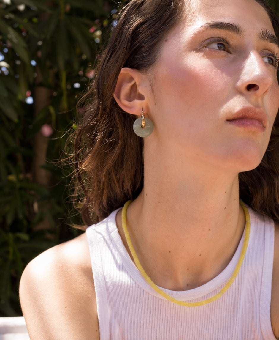 Corcuera Necklace - Lemon Jade