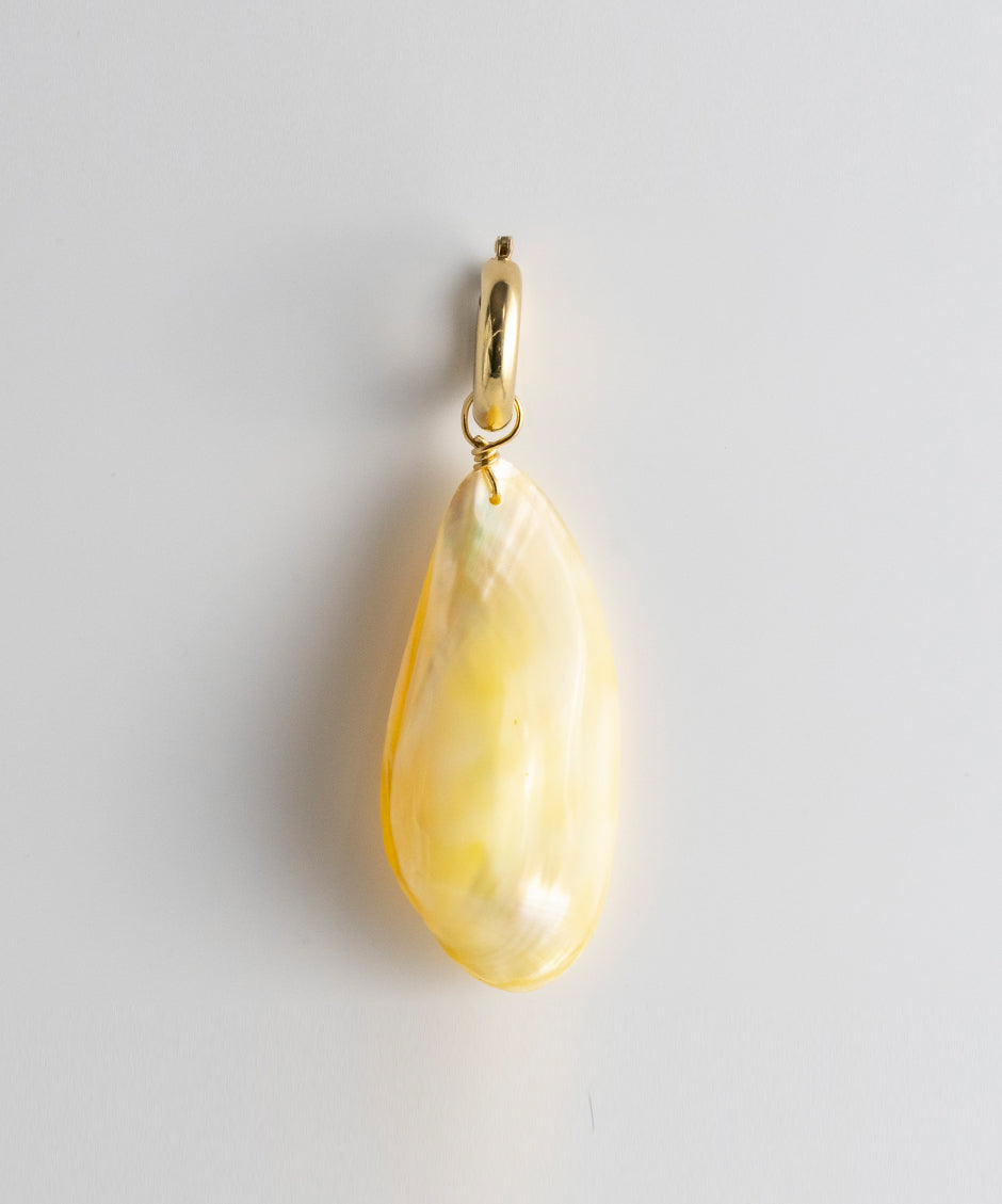 Davao Shell Single Earring - Yellow