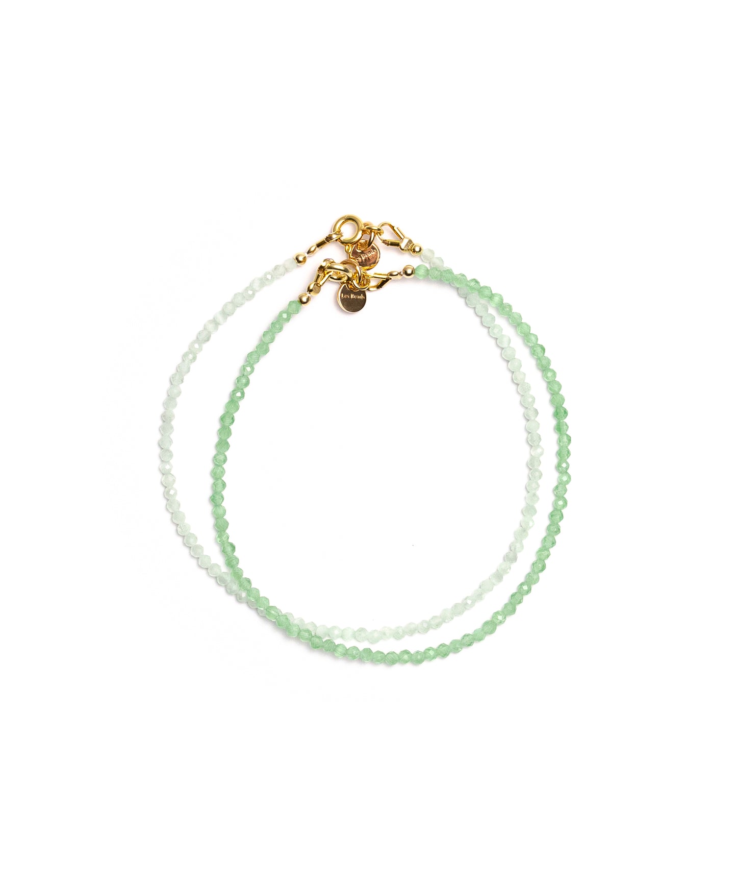 Jomalig Bracelet Set - Green Crystal Shades