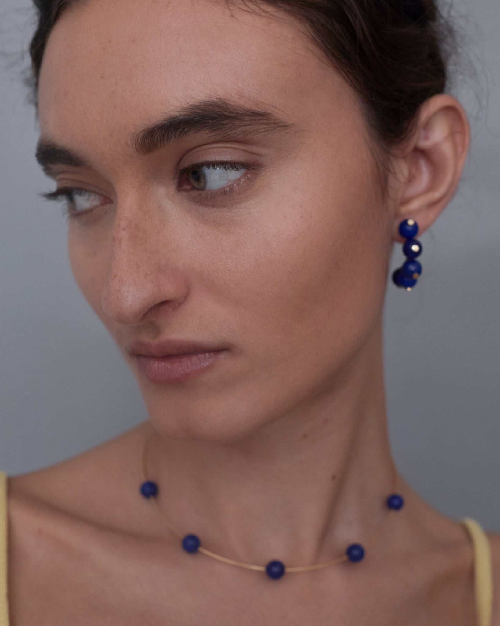 Seribu Jade Earrings - Cobalt Blue