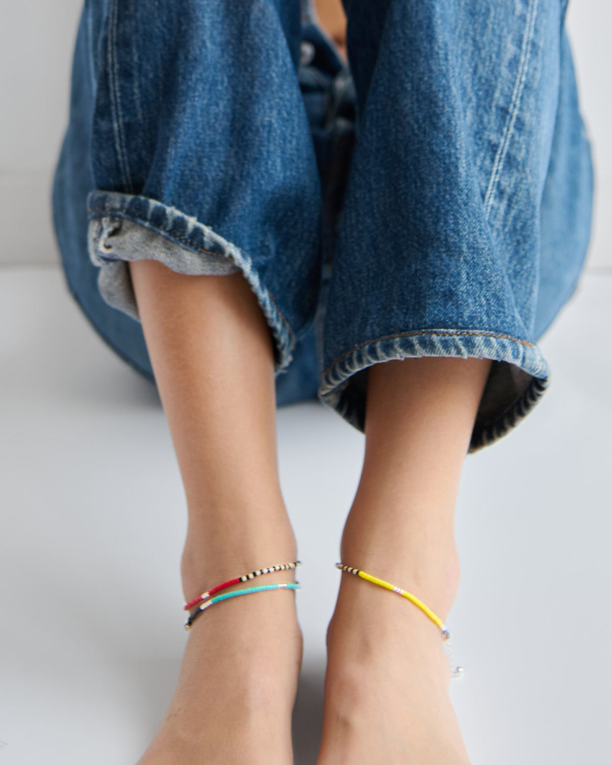 Palasan Asymmetric Silver Anklet