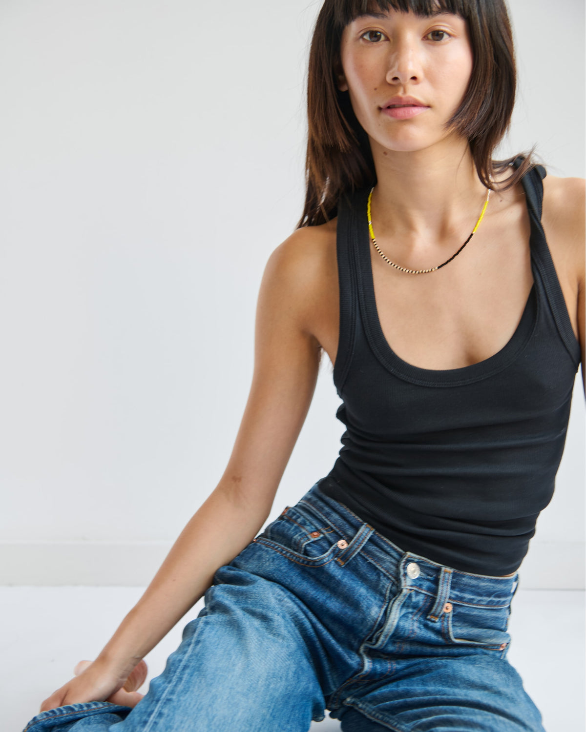 Palasan Asymmetric Silver Necklace