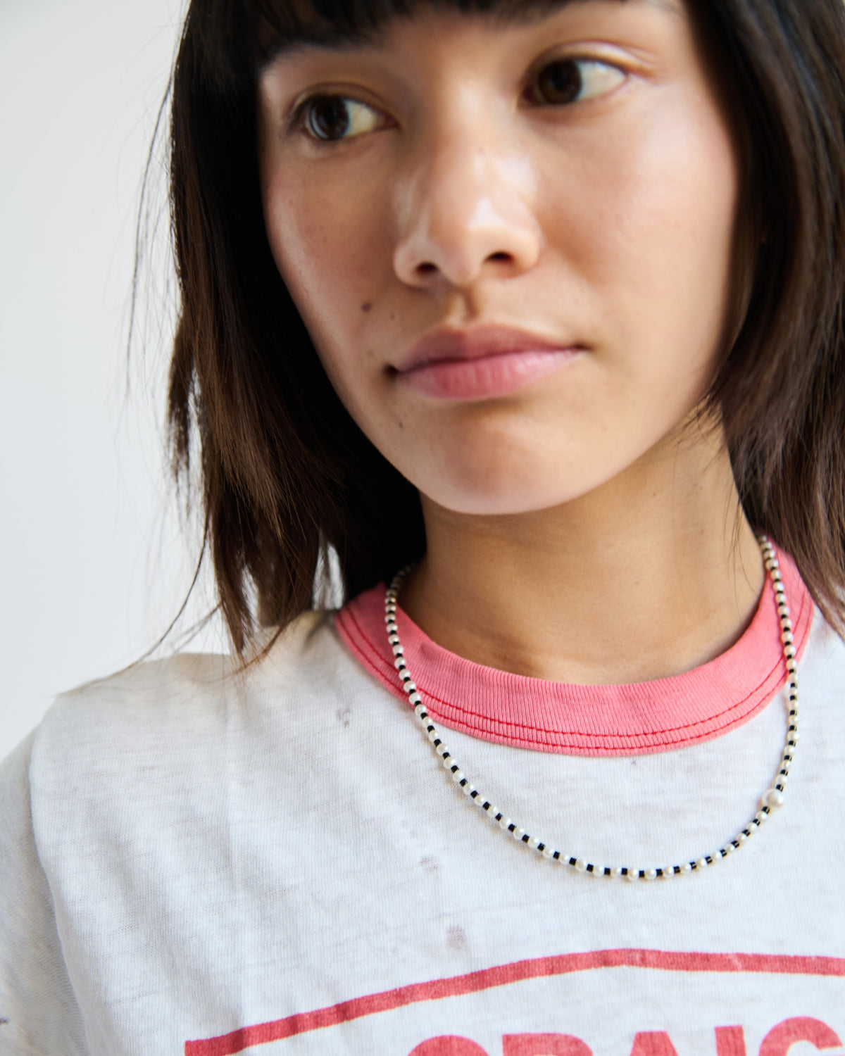 Batek Pearl and Crystal Necklace