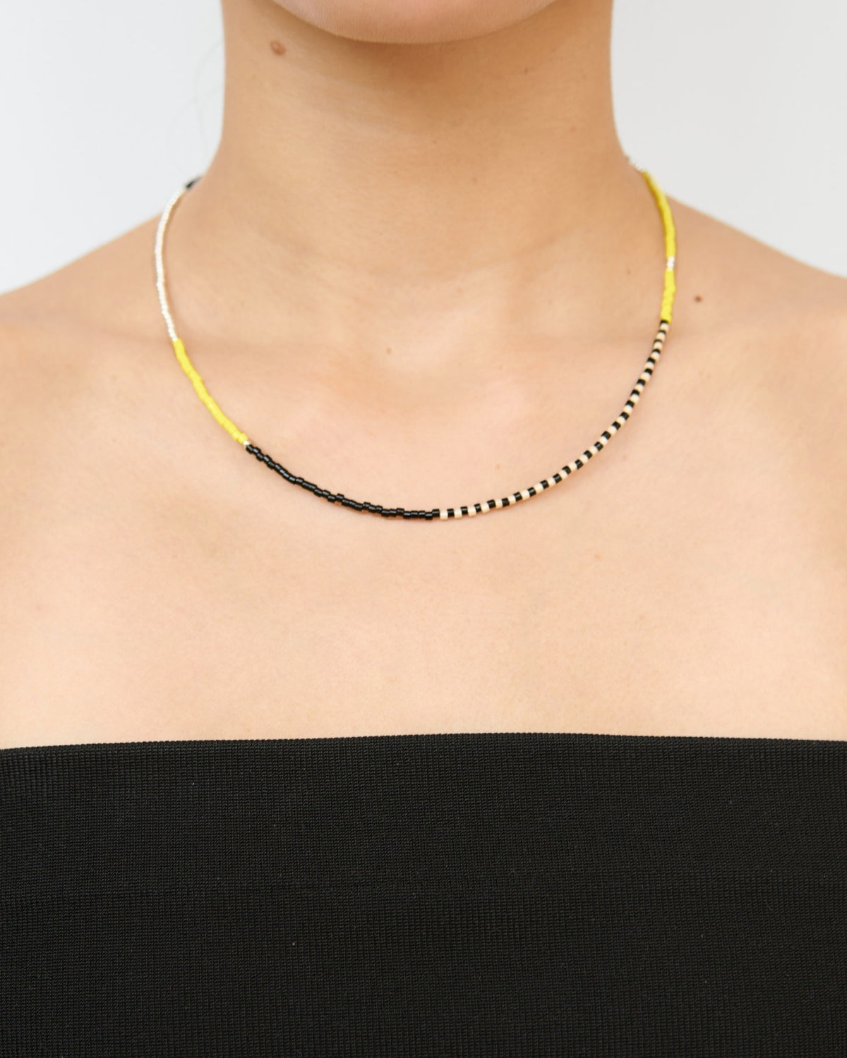 Palasan Asymmetric Silver Necklace