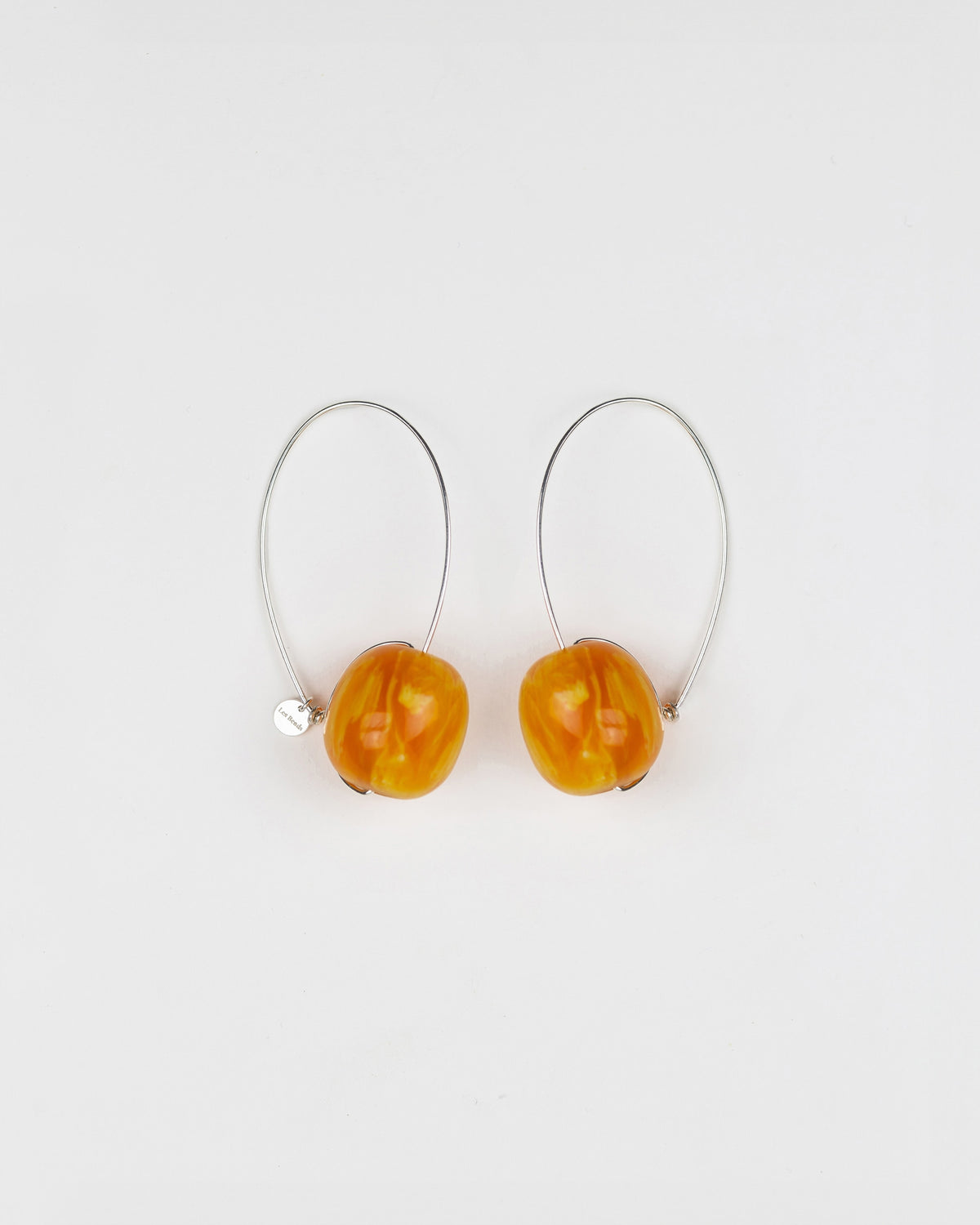 Ambelau Silver and Amber Earrings