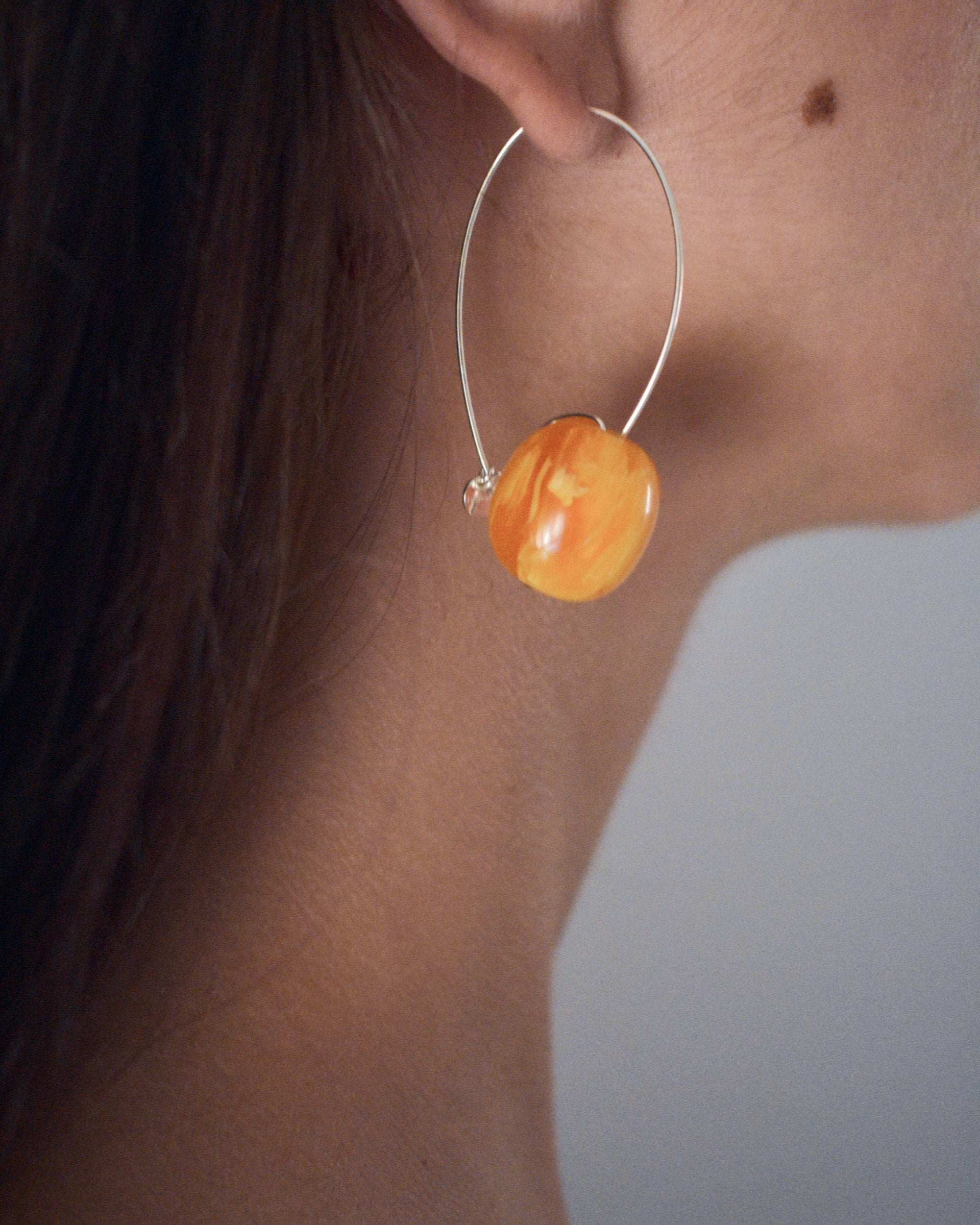 Ear Piercings Amber Heard Earrings Ambelau Silver And Amber