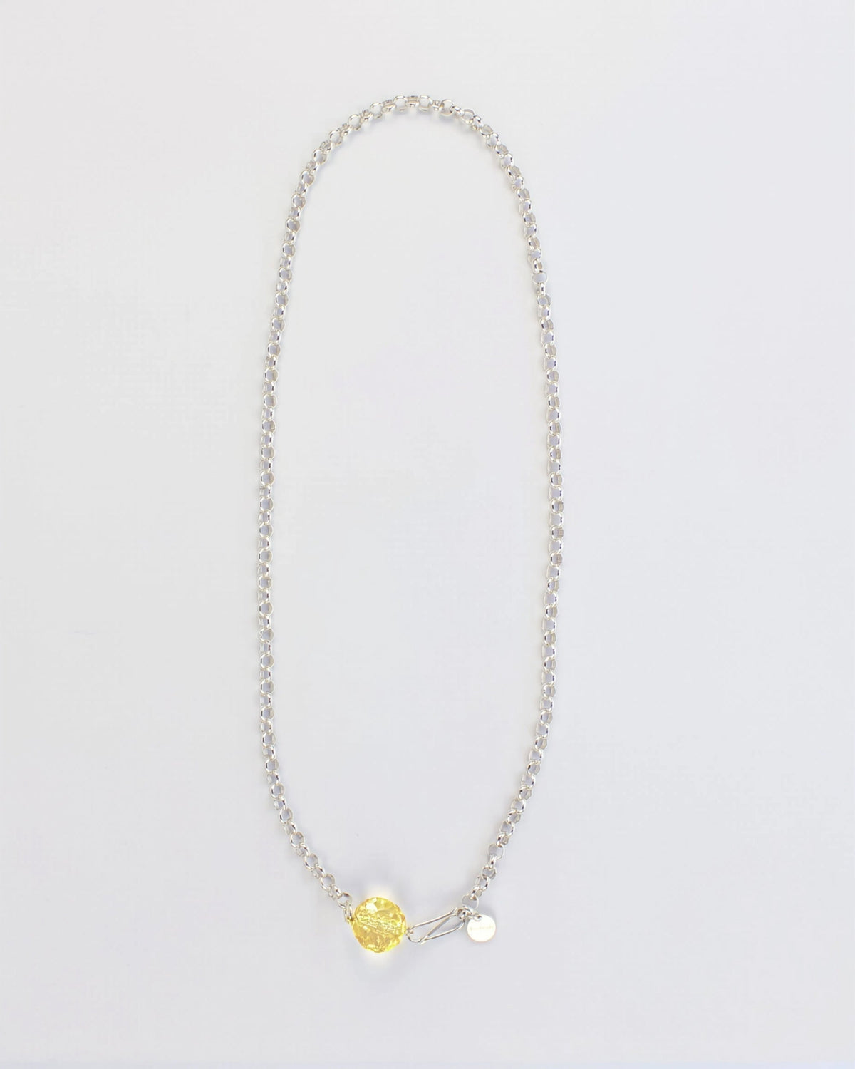 Bisaya Silver Chain Necklace - Bisaya-crystal-honey-chain-large-les-beads-00.jpg
