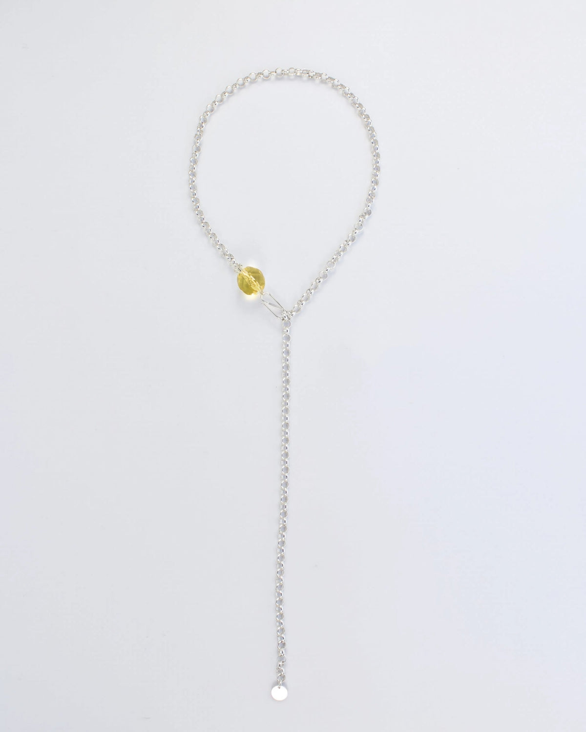 Bisaya Silver Chain Necklace - Bisaya-crystal-honey-chain-large-les-beads-01.jpg
