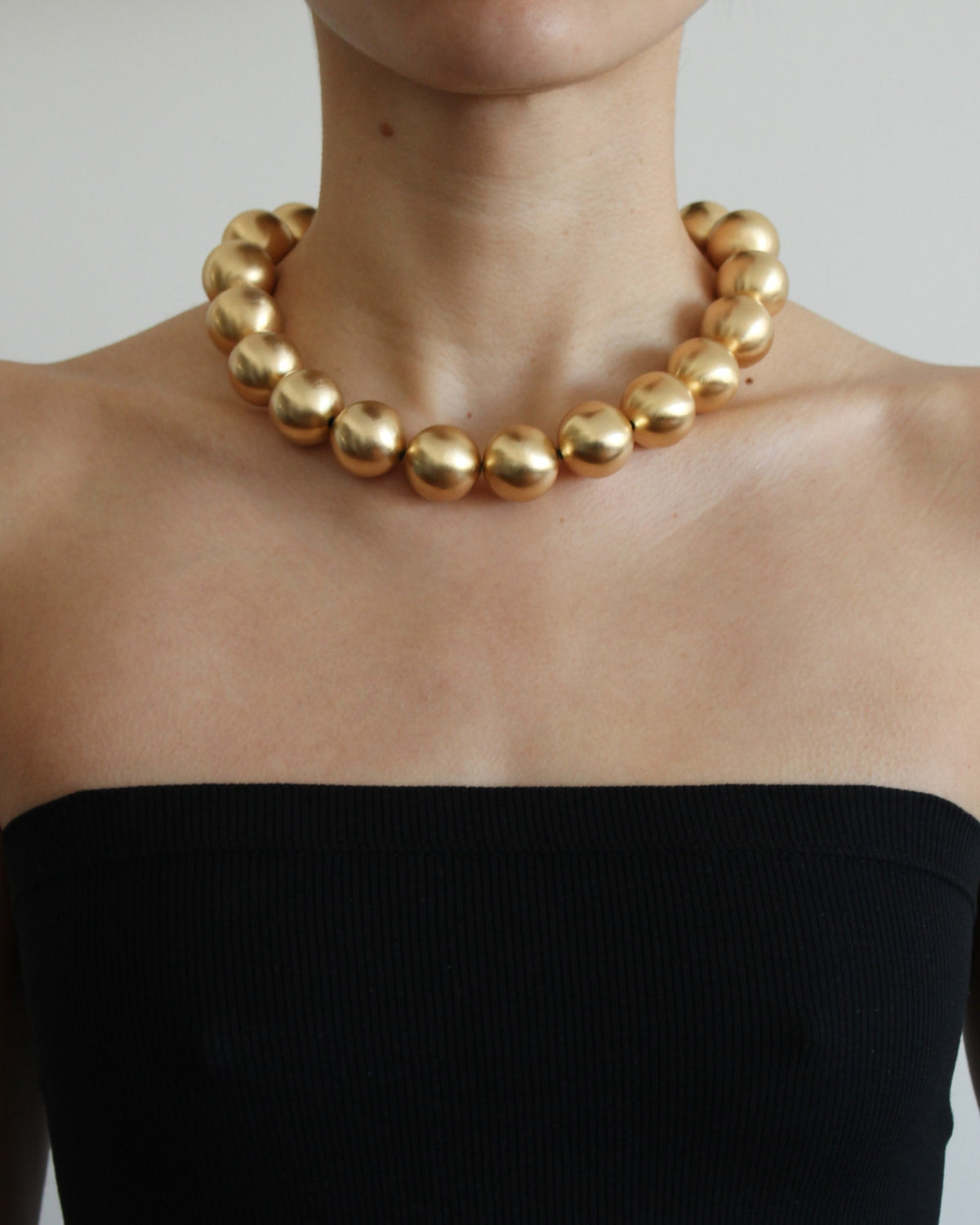Boac Necklace in Brushed Gold