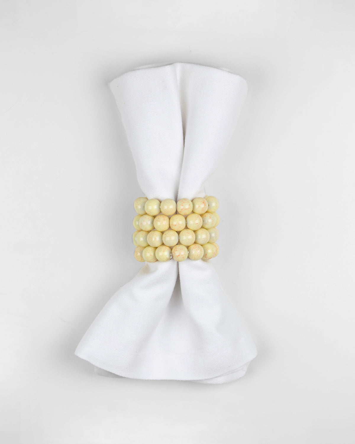 Crystal Napkin Ring in Cream