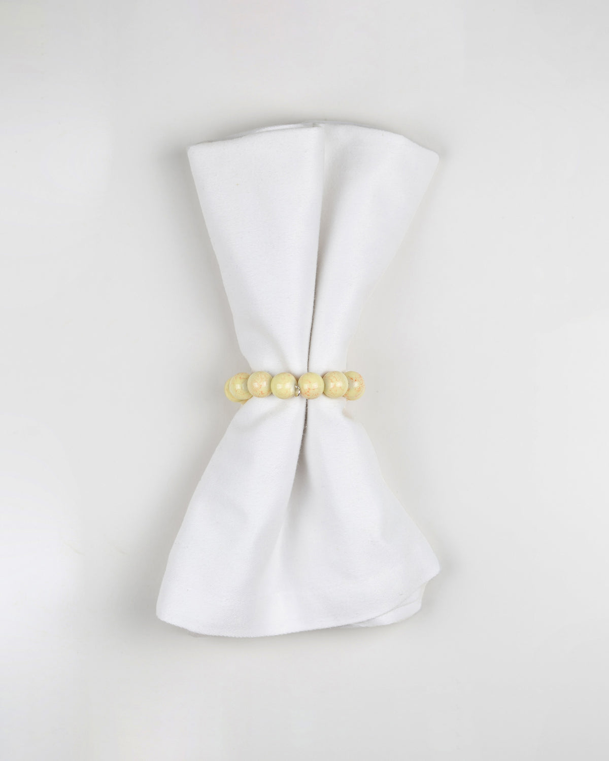 Crystal Napkin Ring in Cream