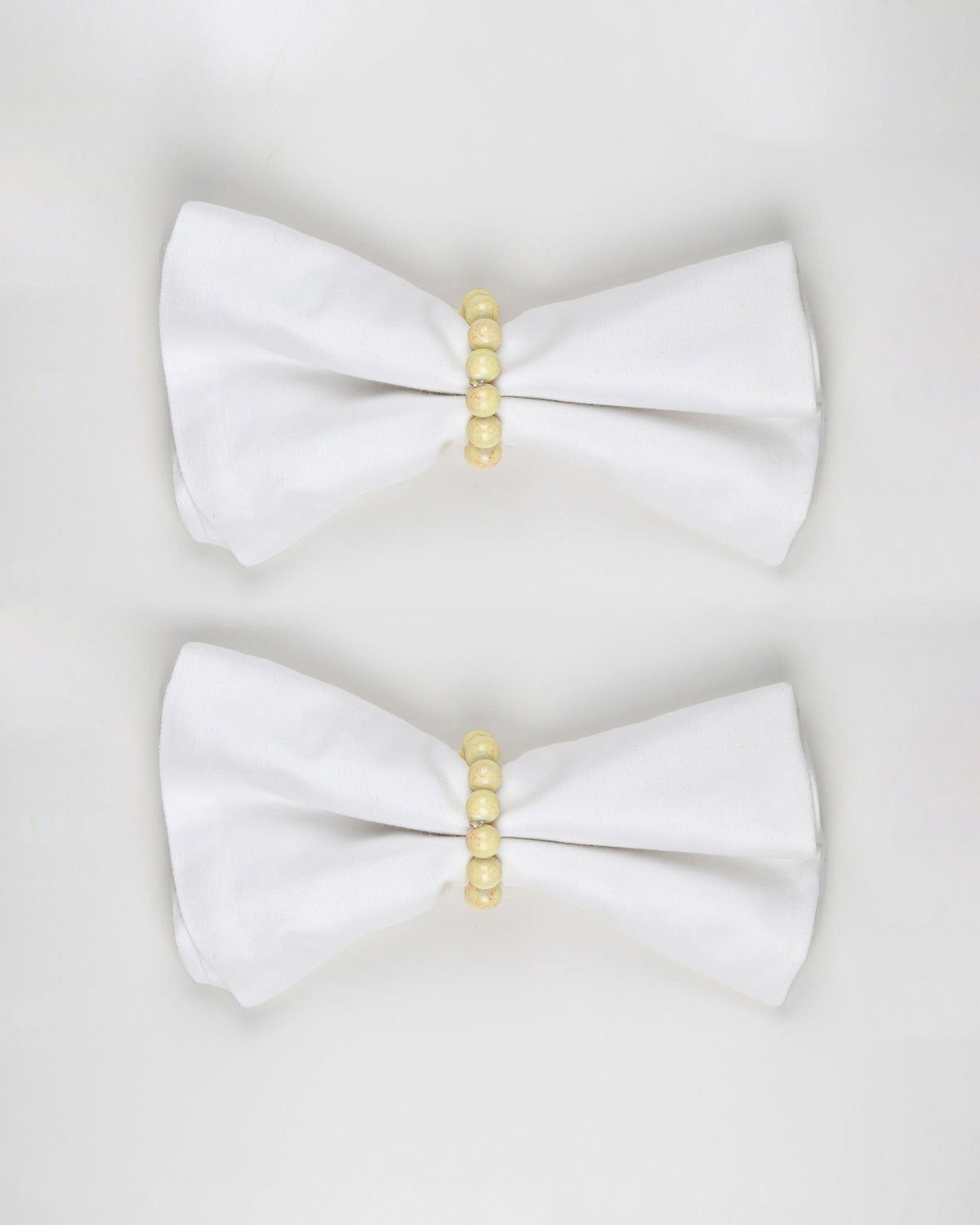 Crystal Napkin Ring in Cream