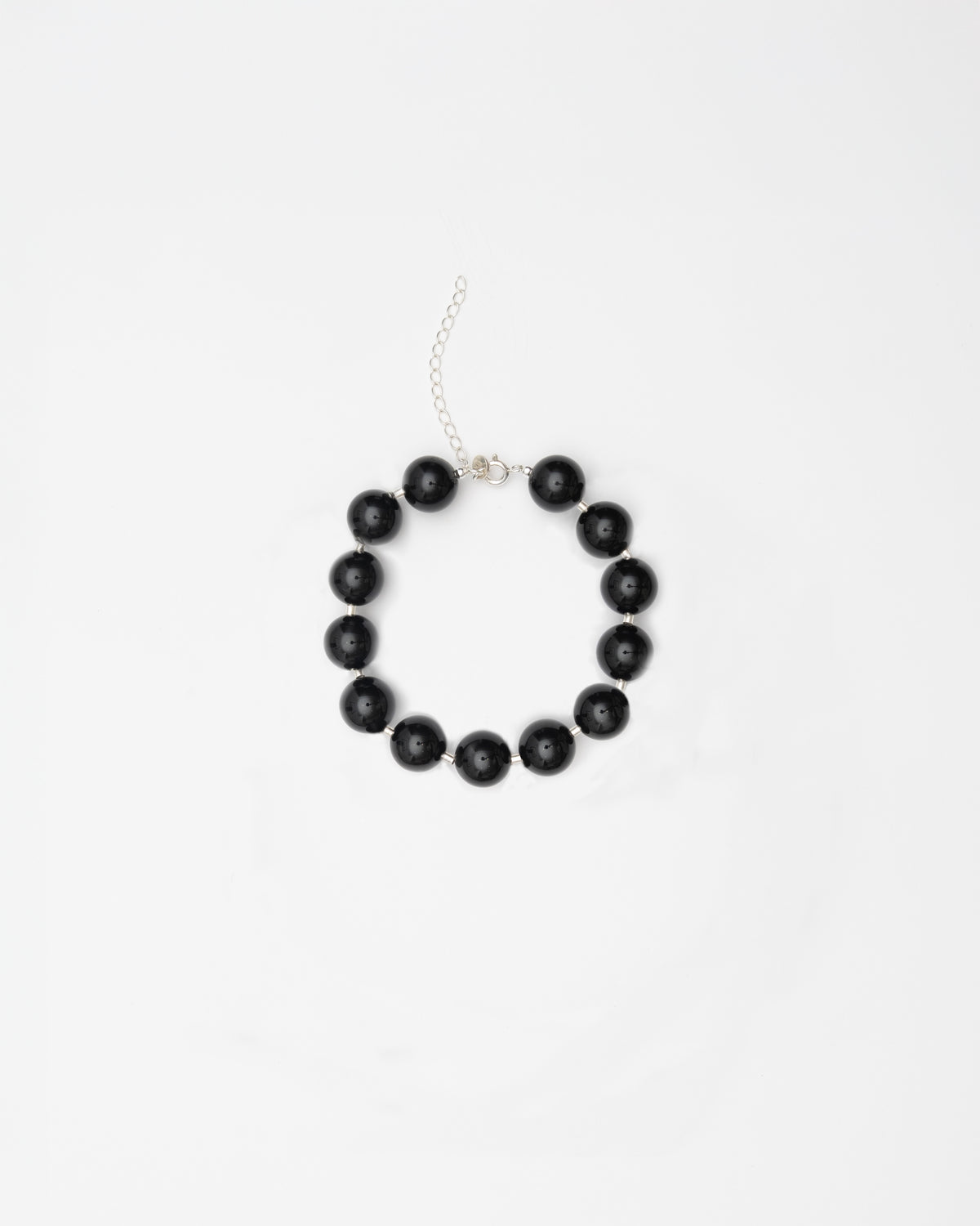 Black Sulu Bracelet - Onyx and Silver