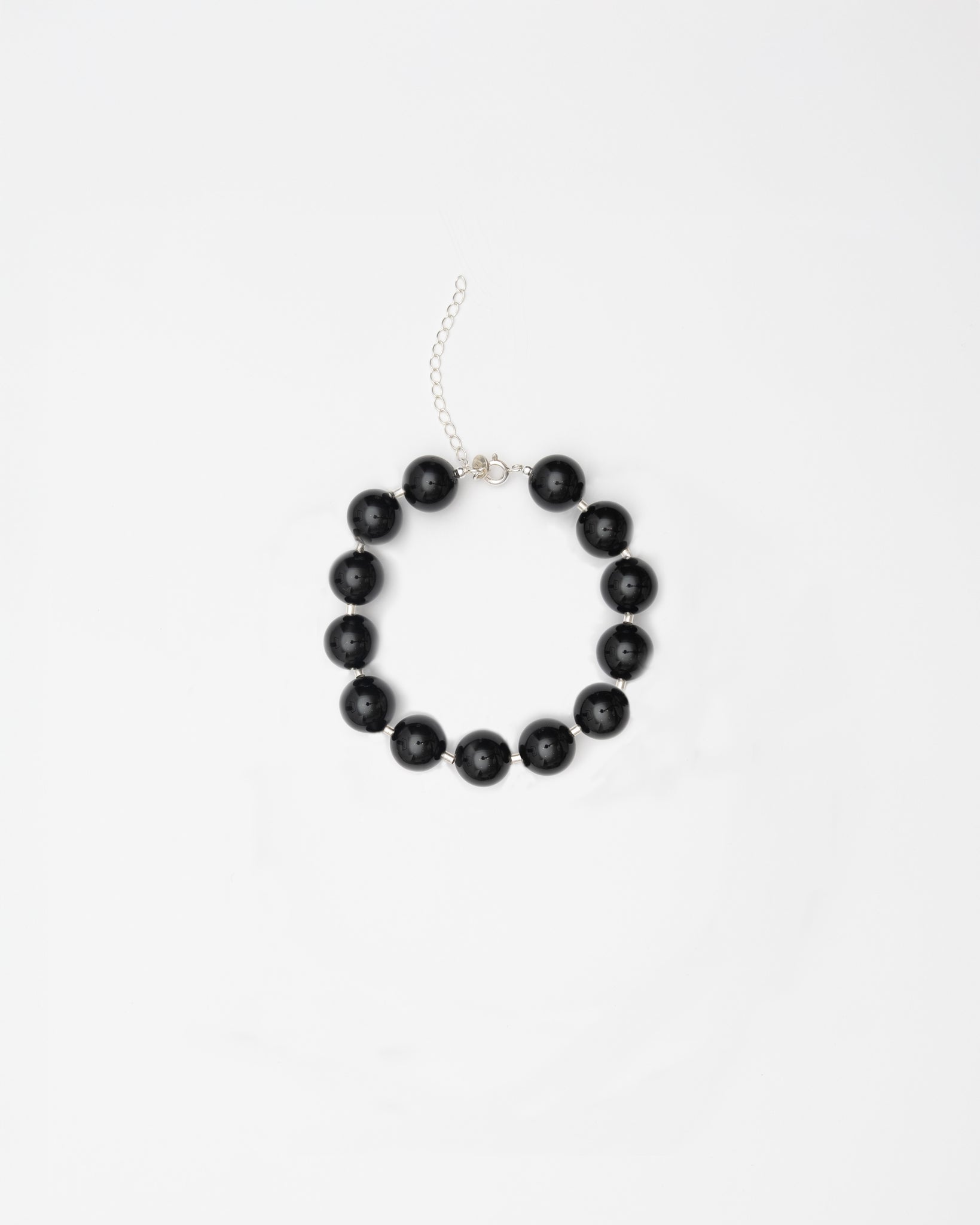 Black Sulu Bracelet - Onyx and Silver