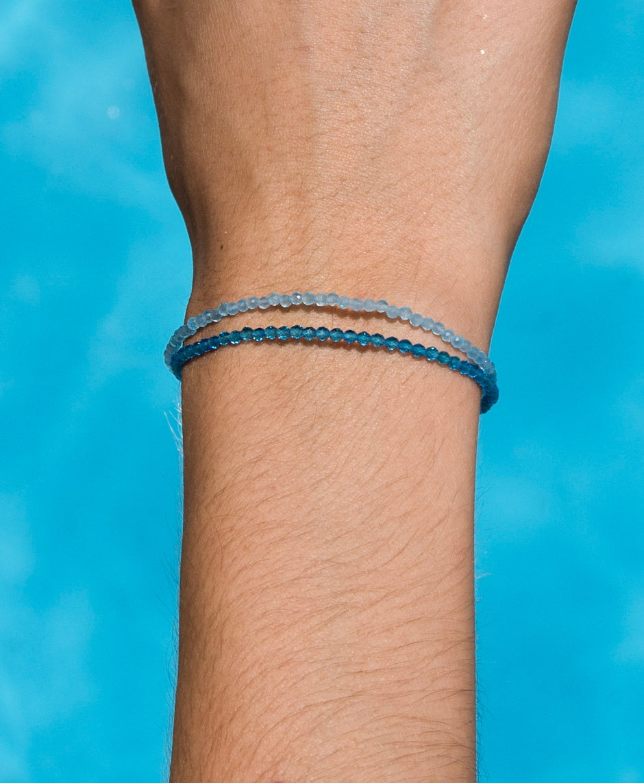Jomalig Bracelet Set - Blue Crystal Shades