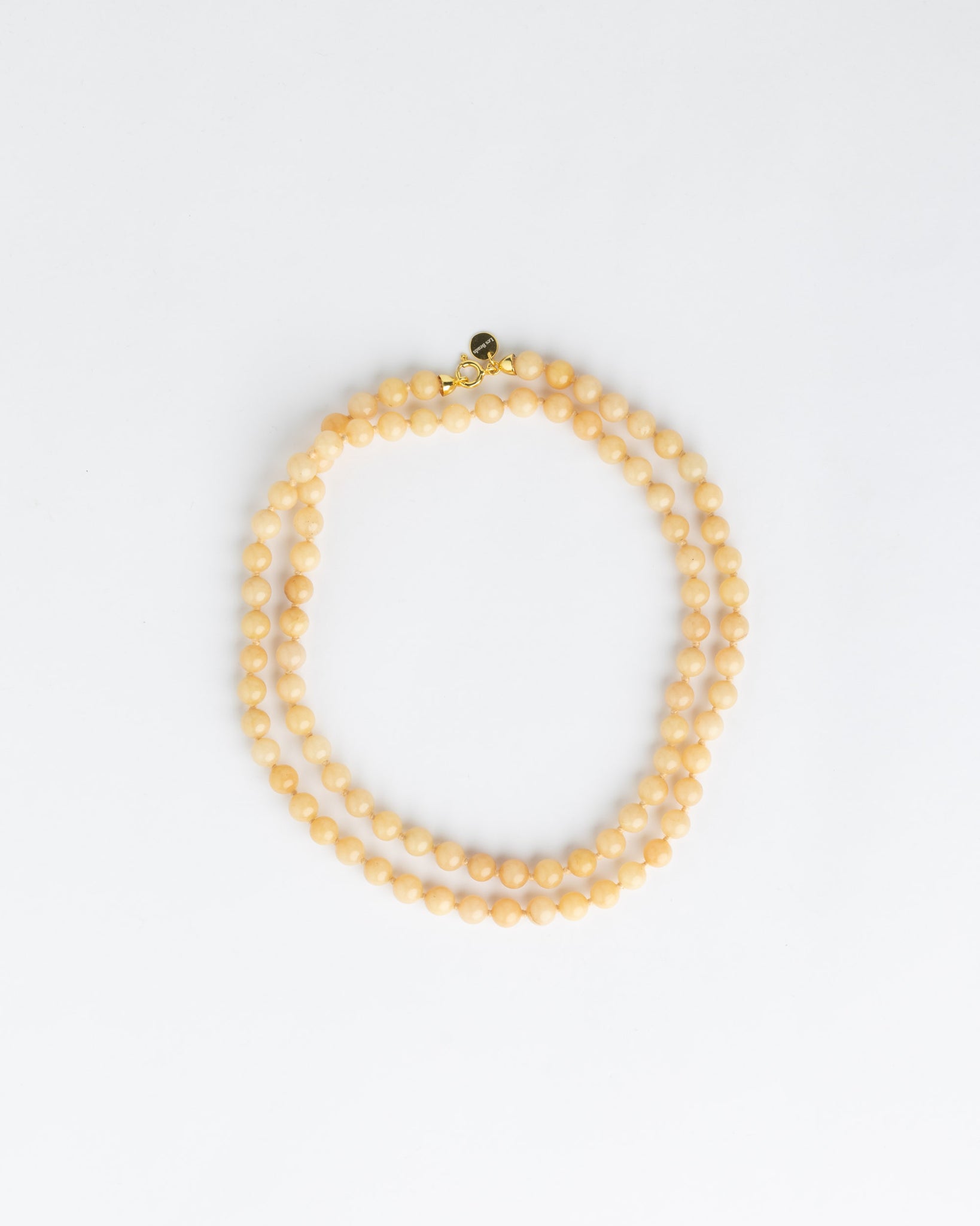 Seribu Jade Long Necklace - Beige