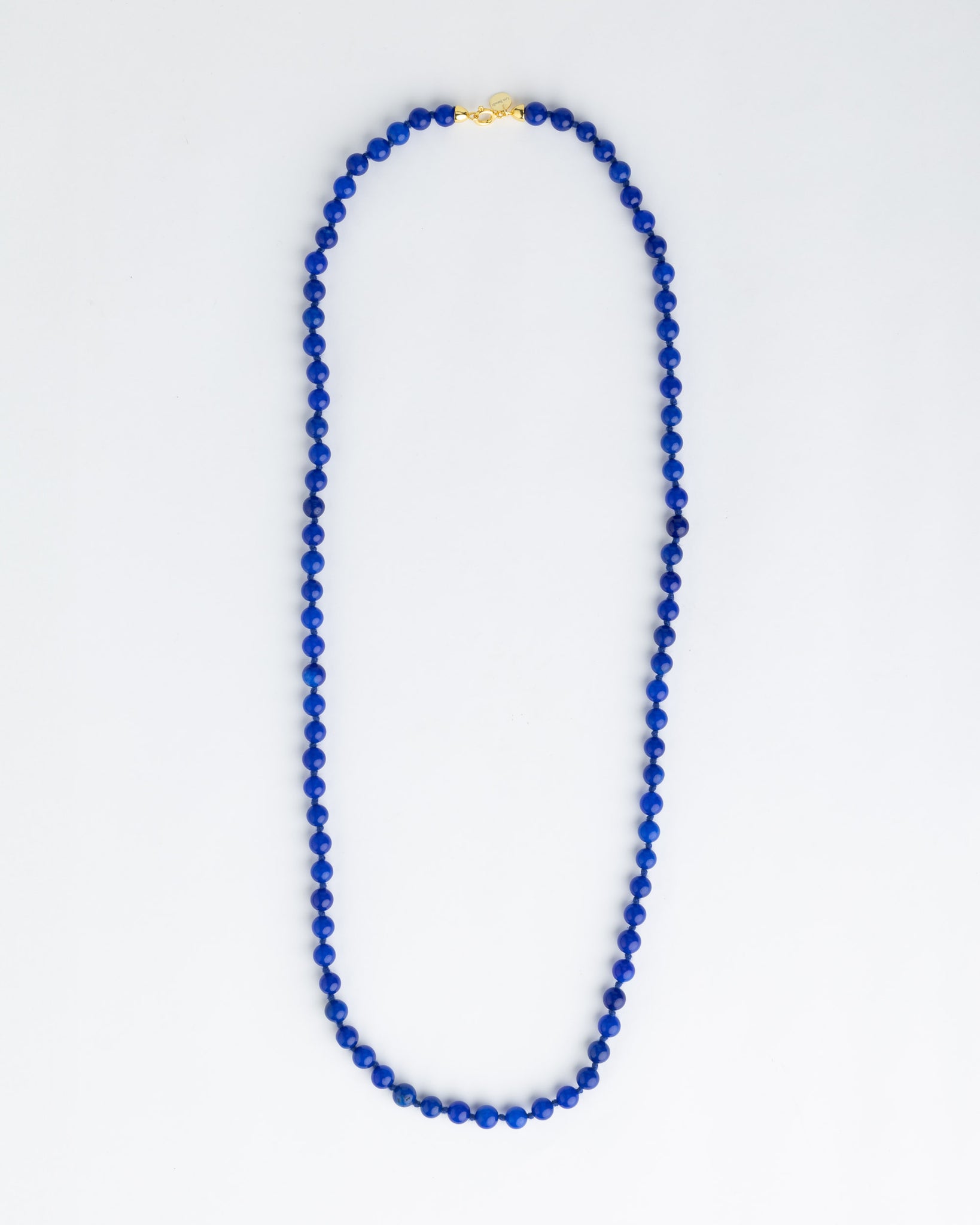 Seribu Jade Long Necklace - Cobalt Blue