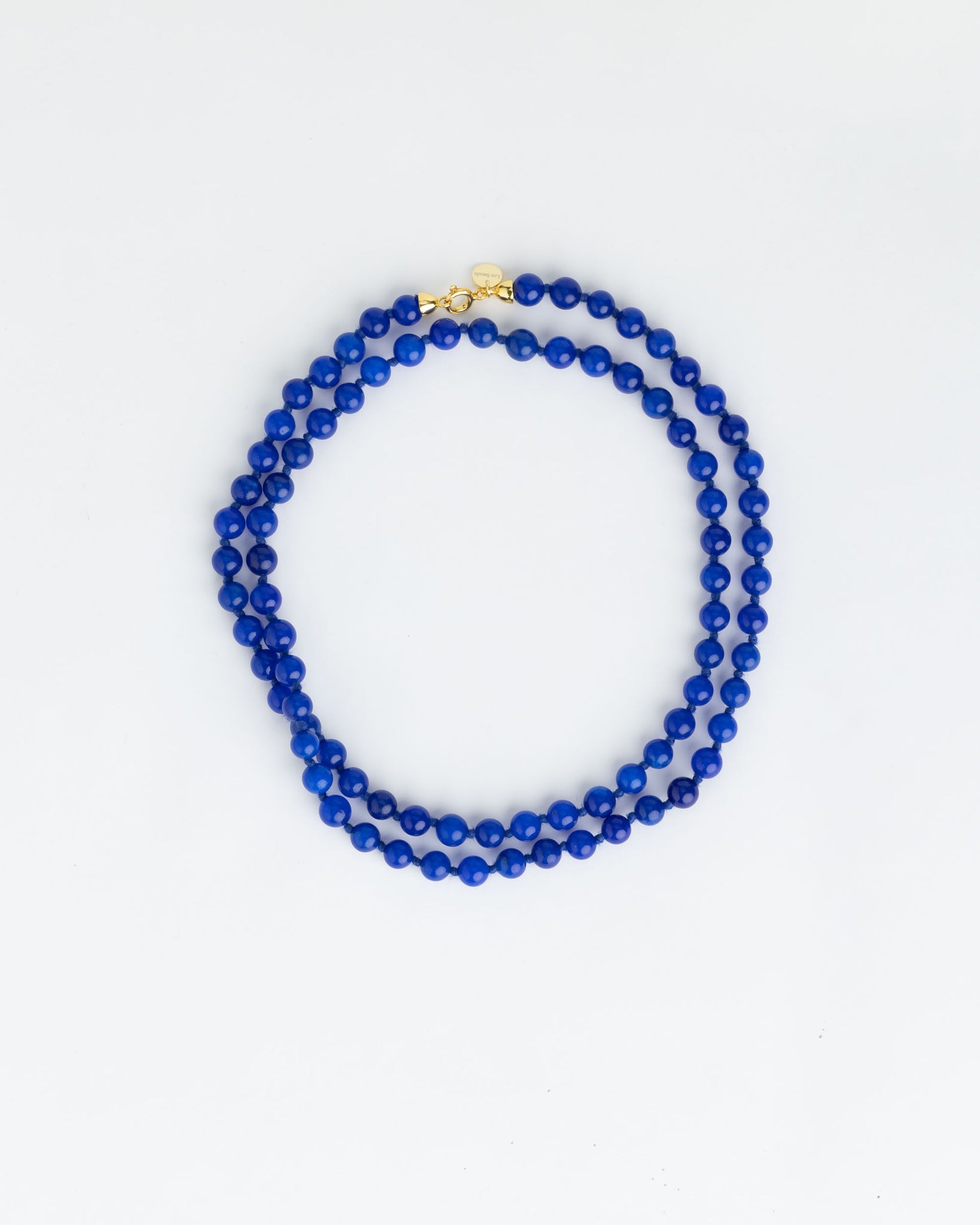 Seribu Jade Long Necklace - Cobalt Blue