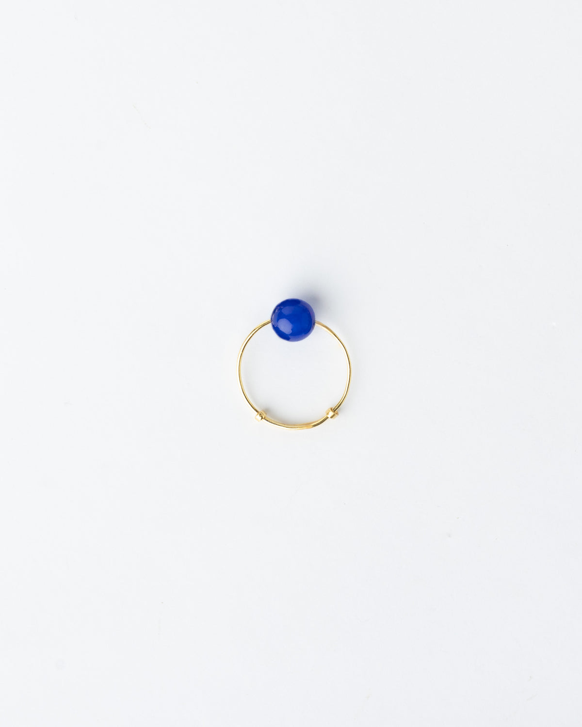 Seribu Jade Gold Ring - Cobalt Blue