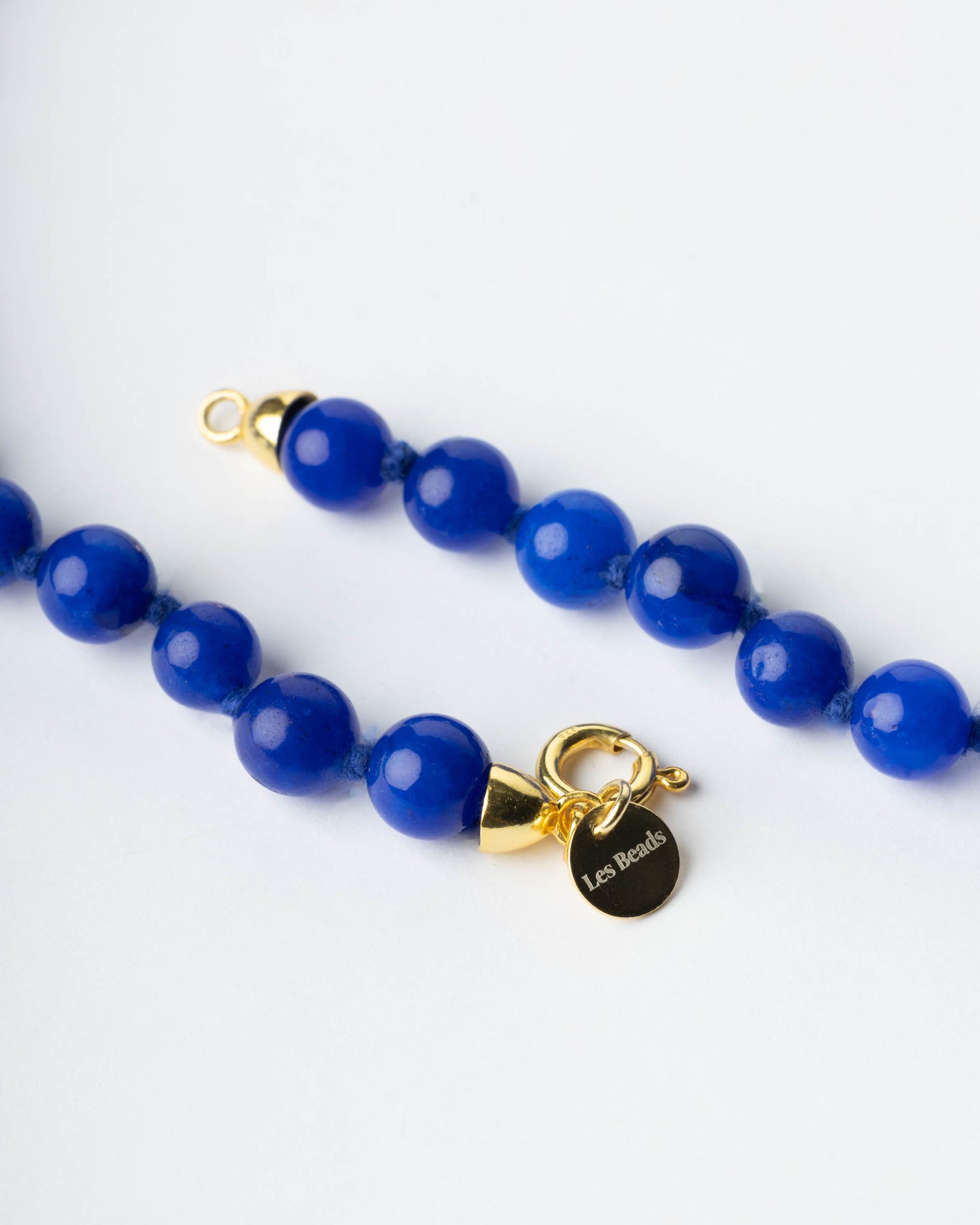 Seribu Jade Long Necklace - Cobalt Blue