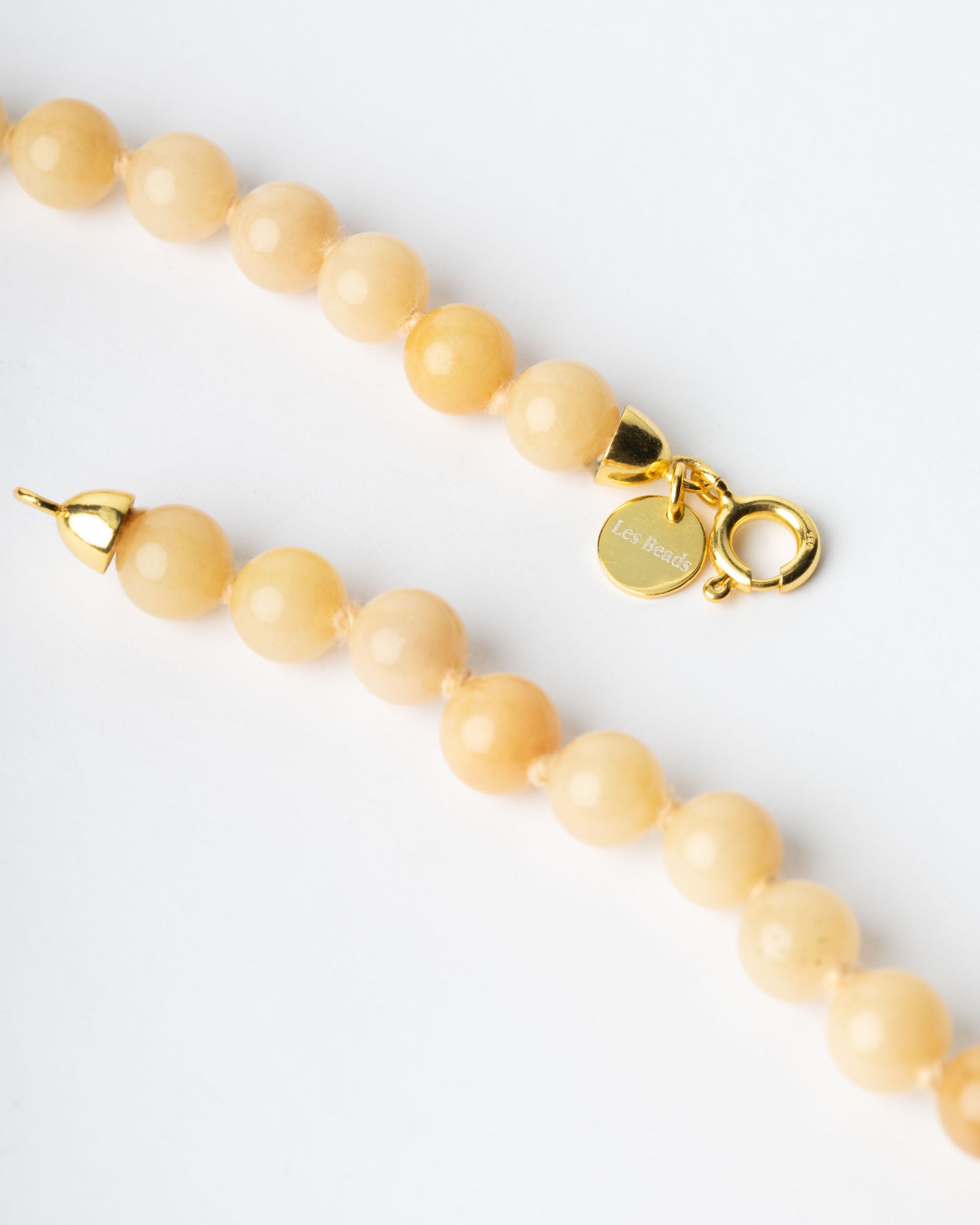 Seribu Jade Long Necklace - Beige