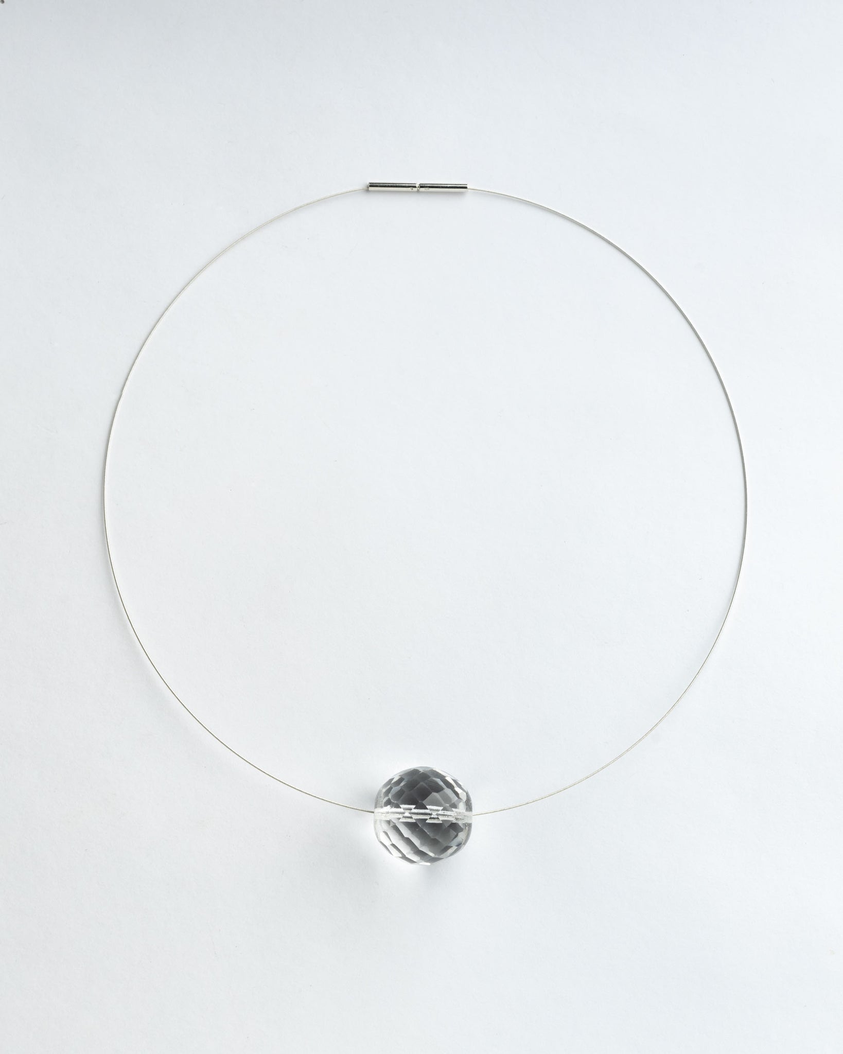 Batu Choker - Clear Silver