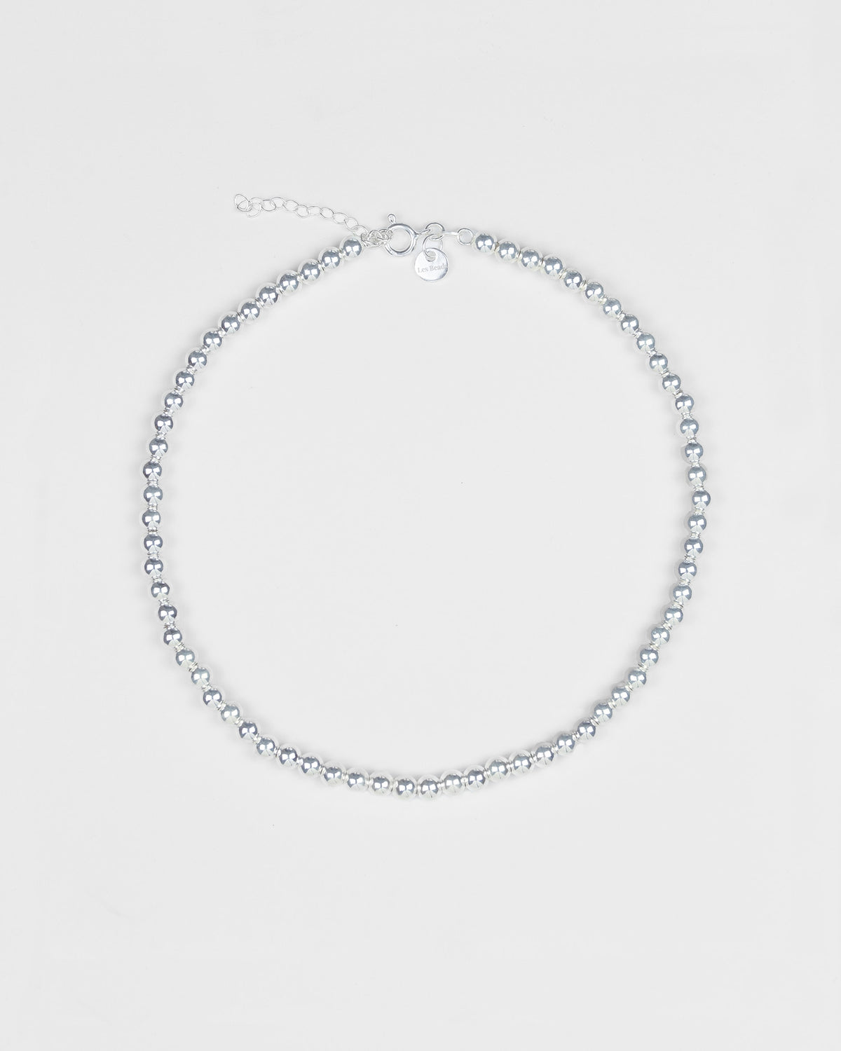 Obi Silver Beads Necklace