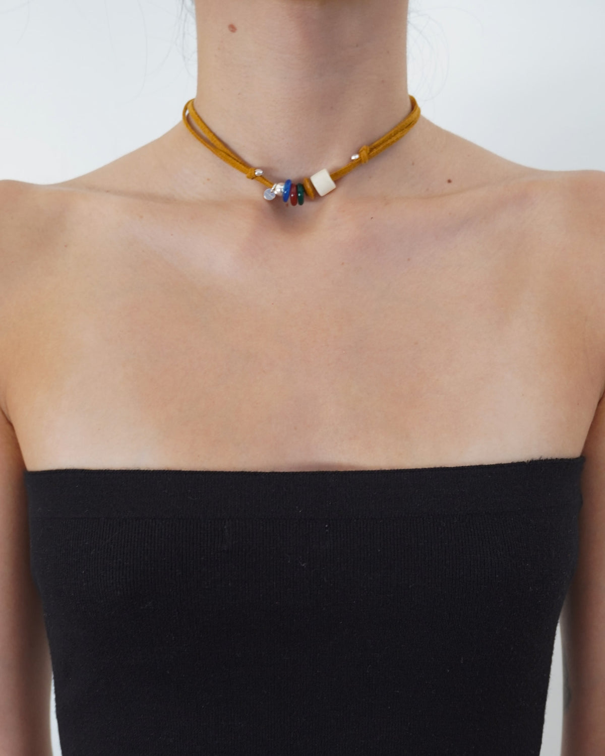 Rhodes Suede Necklace
