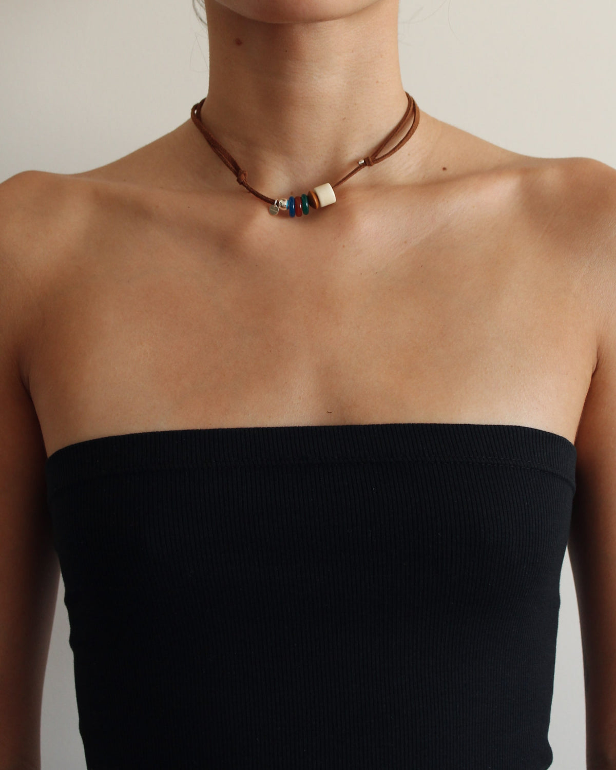 Rhodes Suede Necklace