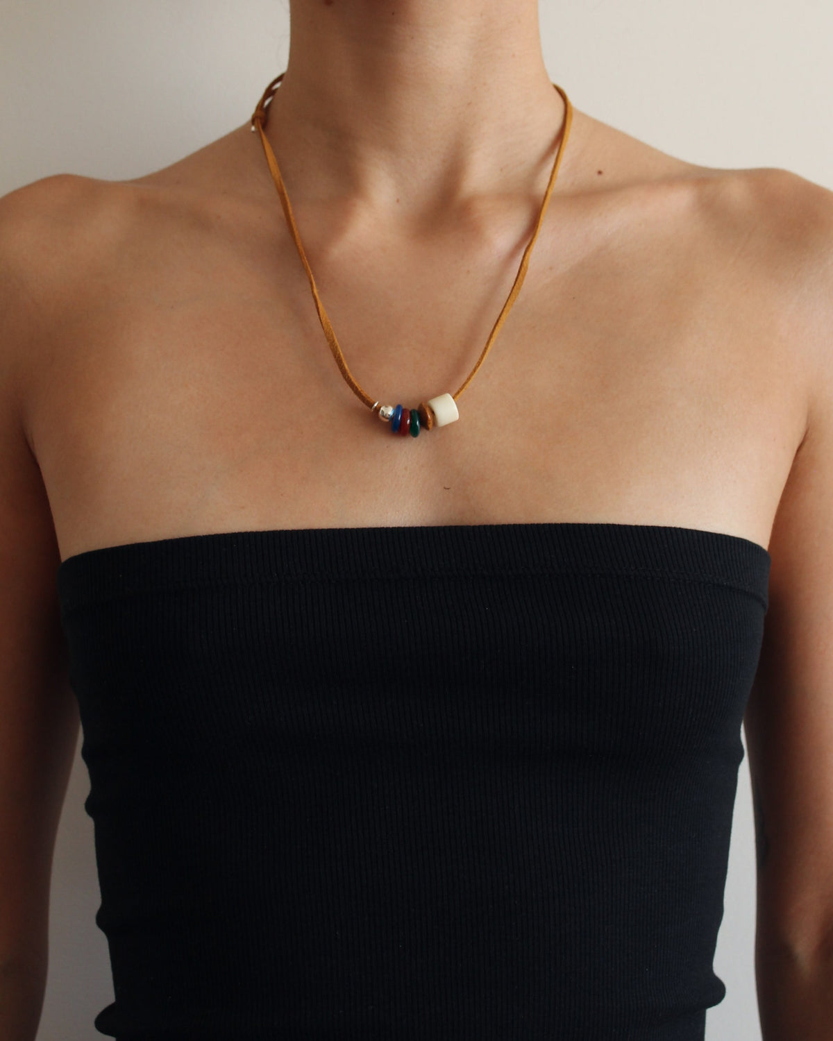 Rhodes Suede Necklace