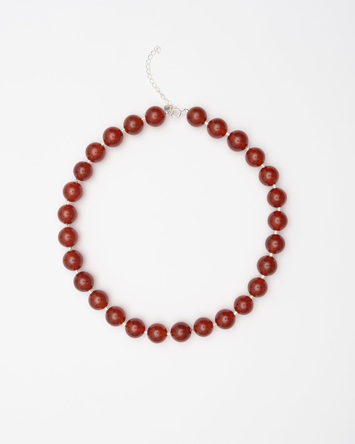 Carmin Red Sulu Necklace - Jade and Silver