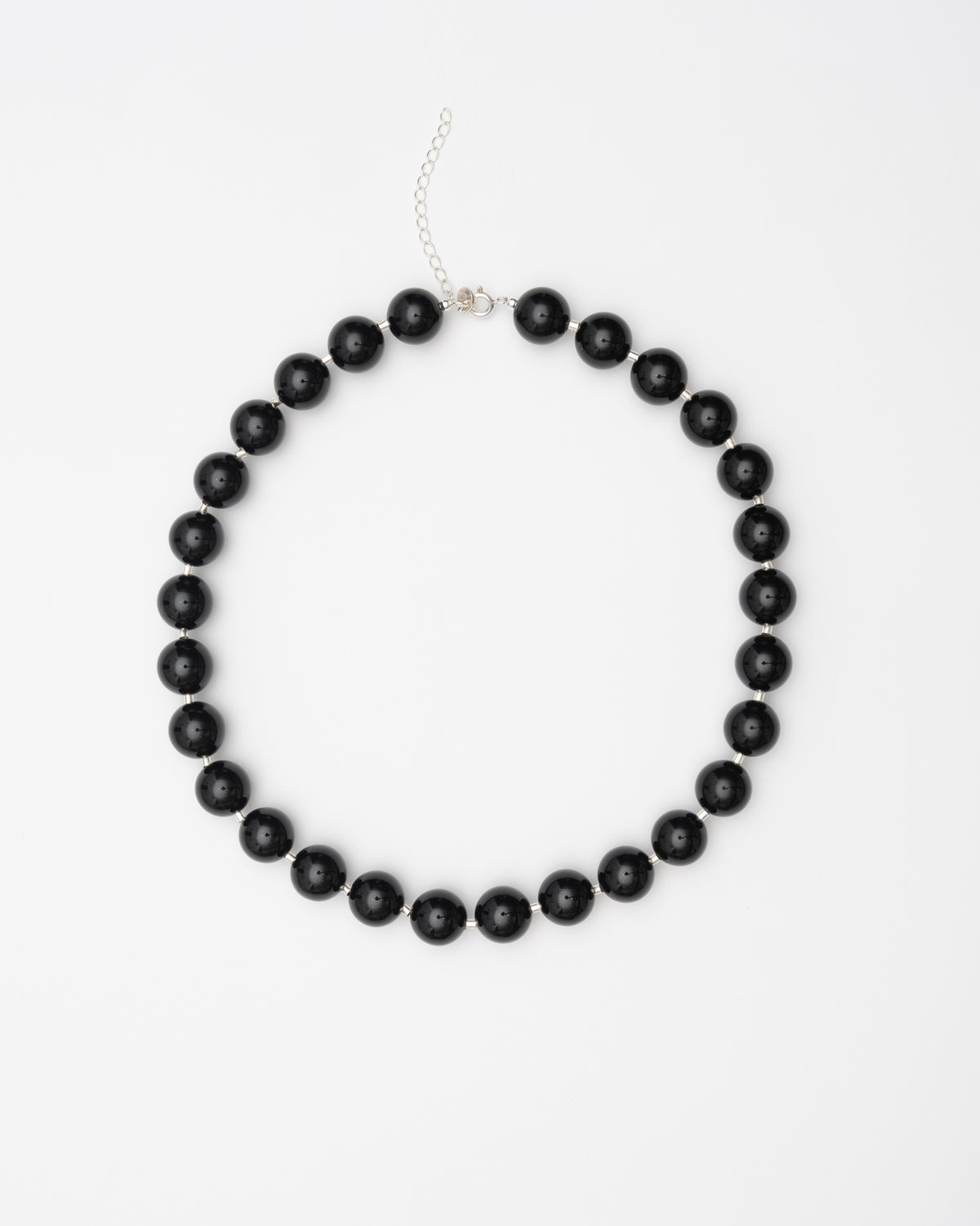 Black Sulu Necklace - Onyx and Silver