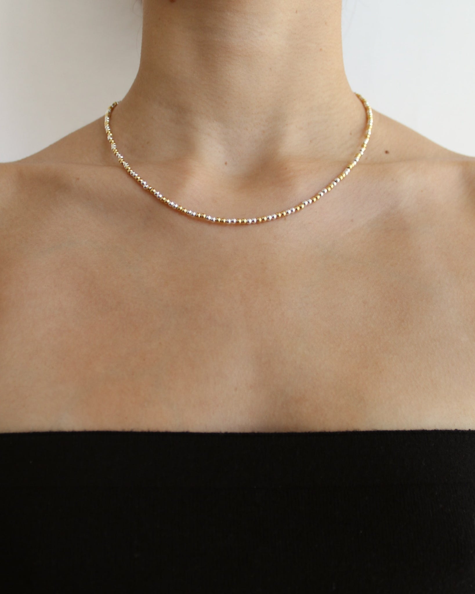 Sangir Silver and Gold Necklace