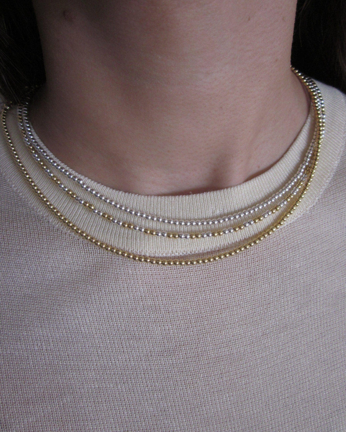 Sangir Silver and Gold Necklace