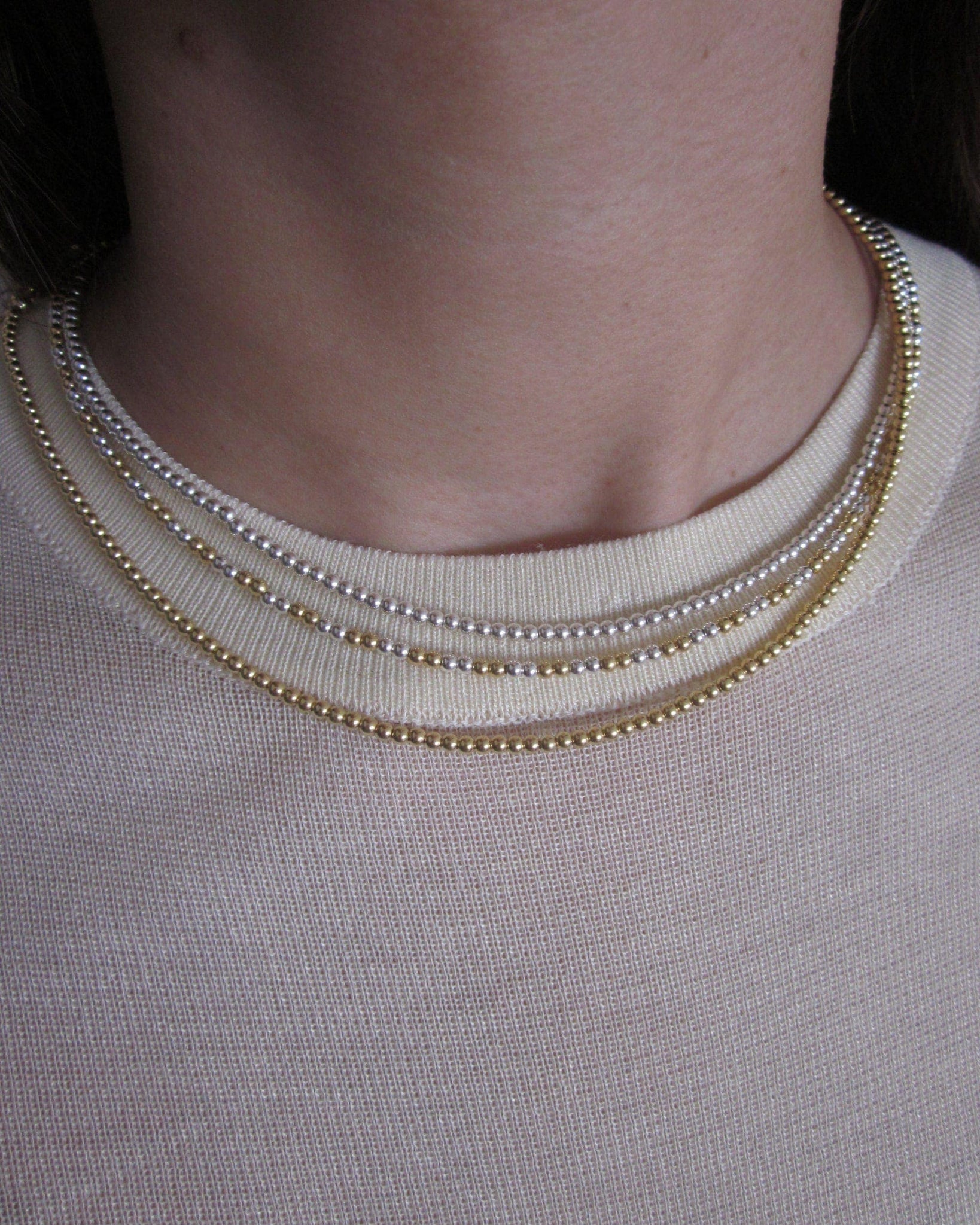 Sangir Silver and Gold Necklace