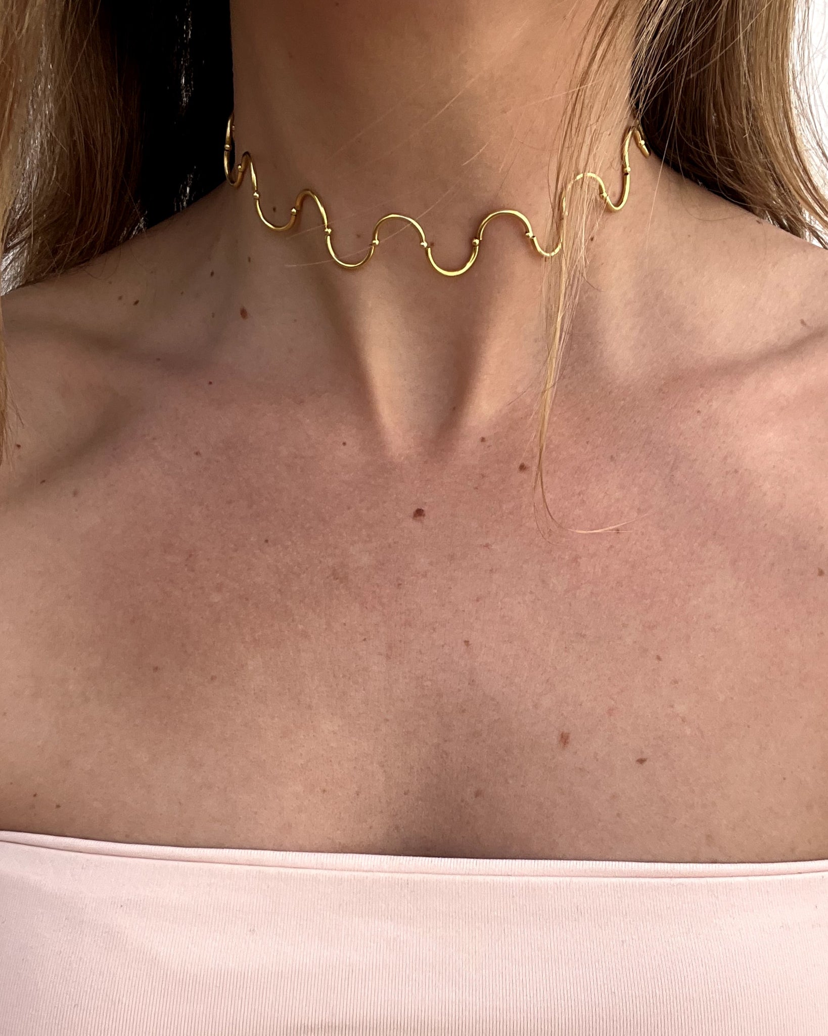 Spires Choker Gold Plated