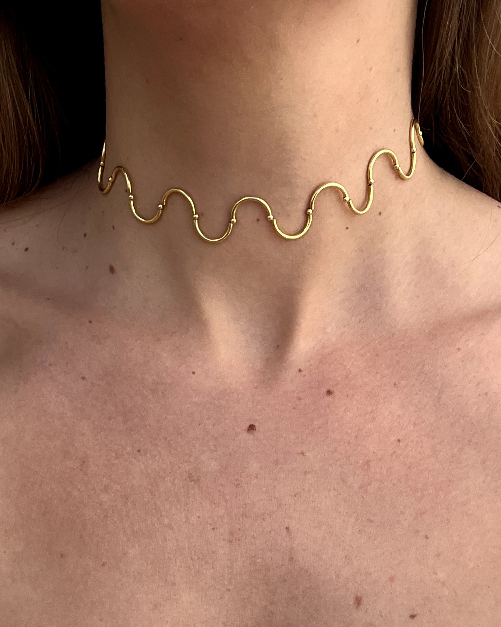 Spires Choker Gold Plated