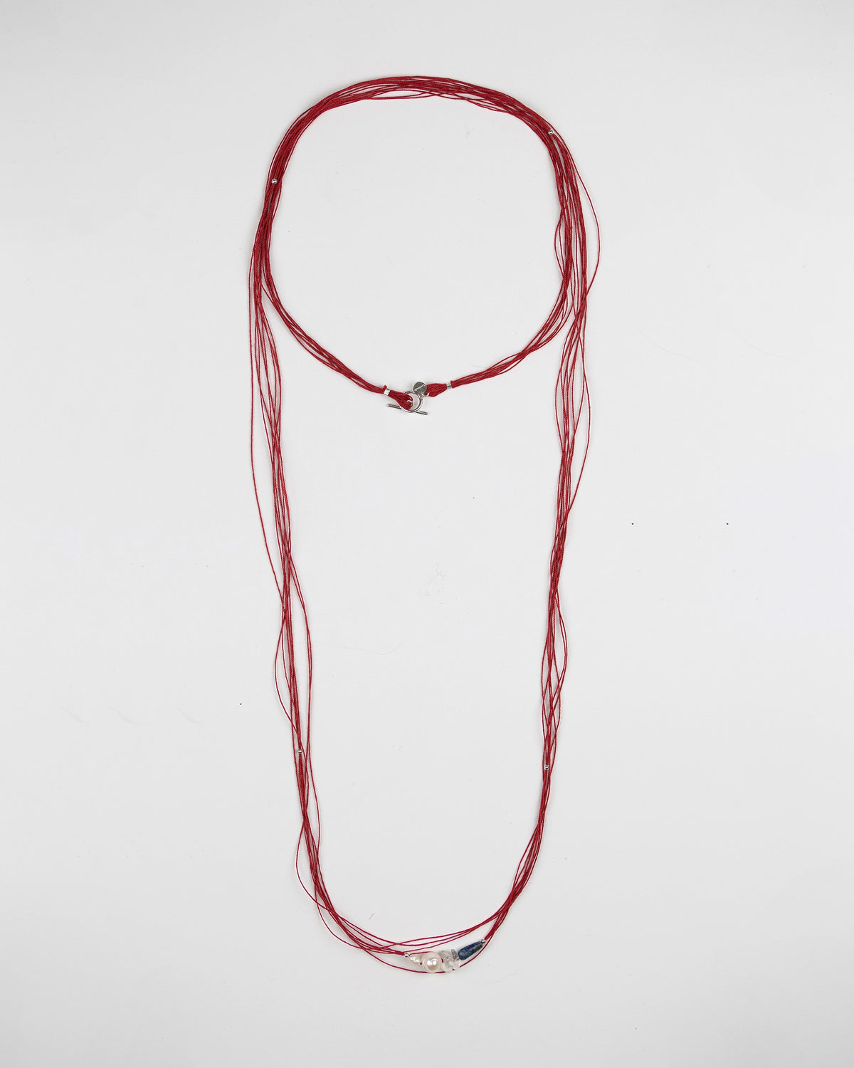 Api Red Necklace / Pearl and Soladita