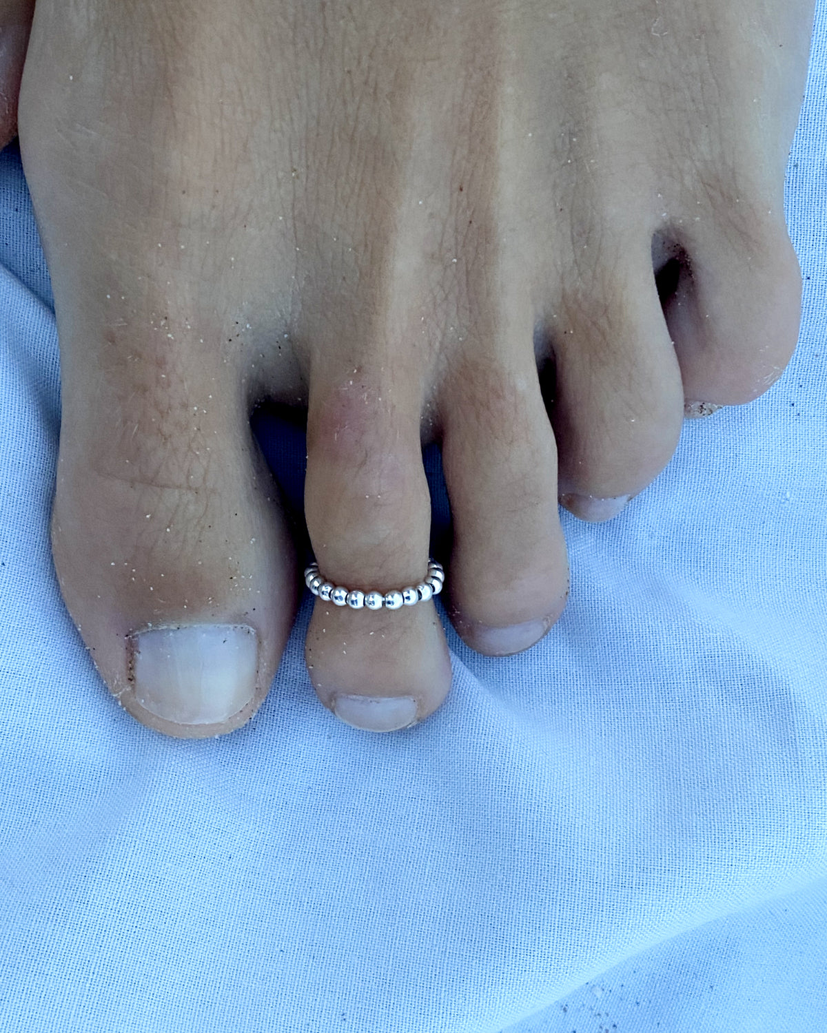 Palau Silver Toe Rings Set