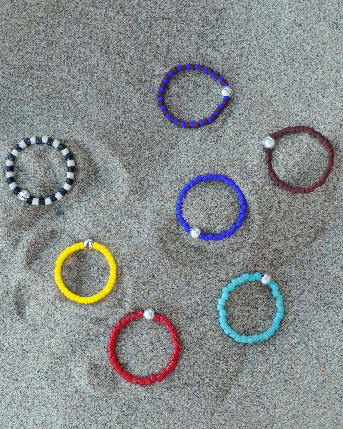 Surigao Matte and Silver Toe Rings Set
