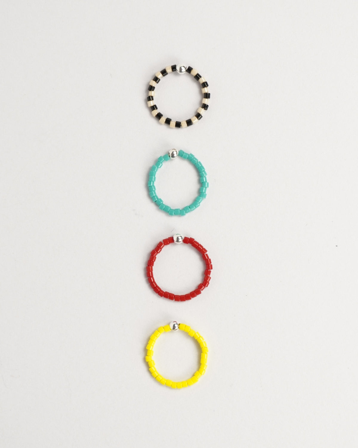 Surigao Multi and Silver Toe Rings Set