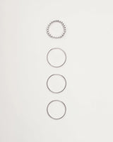 Palau Silver Toe Rings Set