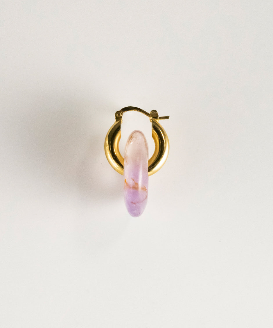 Lanao Purple Amethyst - Single Earring