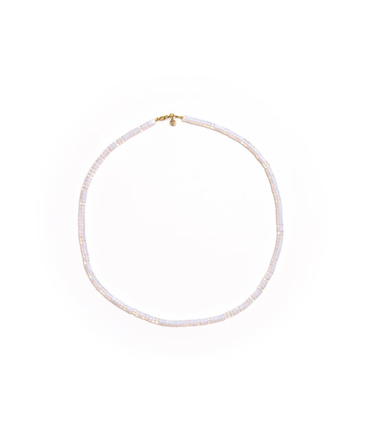 Corcuera Necklace - White Opaline