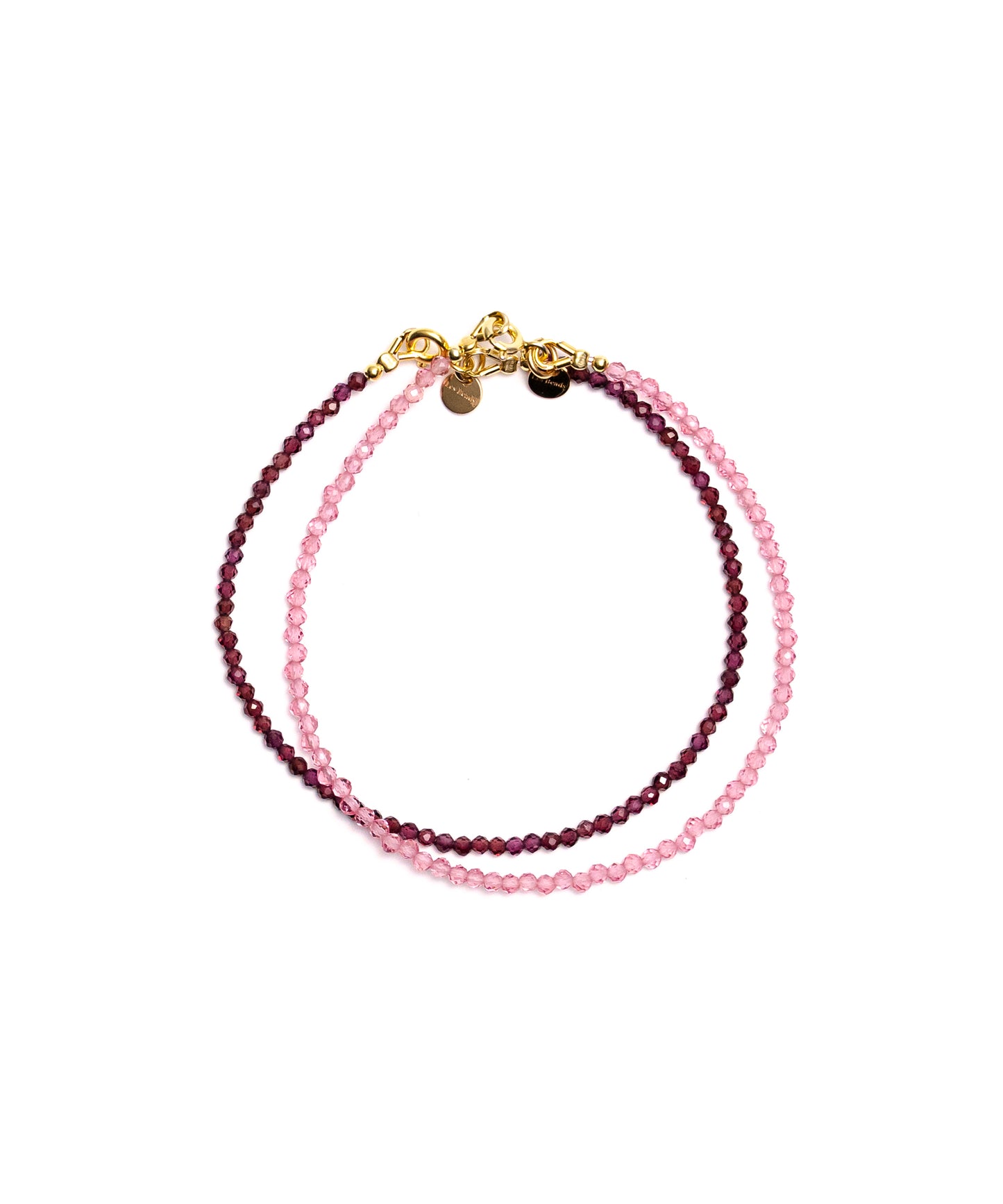 Jomalig Bracelet Set - Pink Crystal Shades