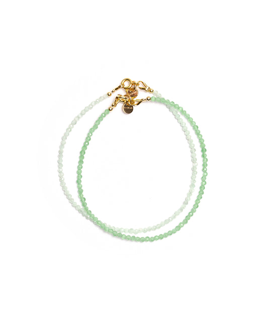 Set Pulseras - Cristal Tonos Verde.