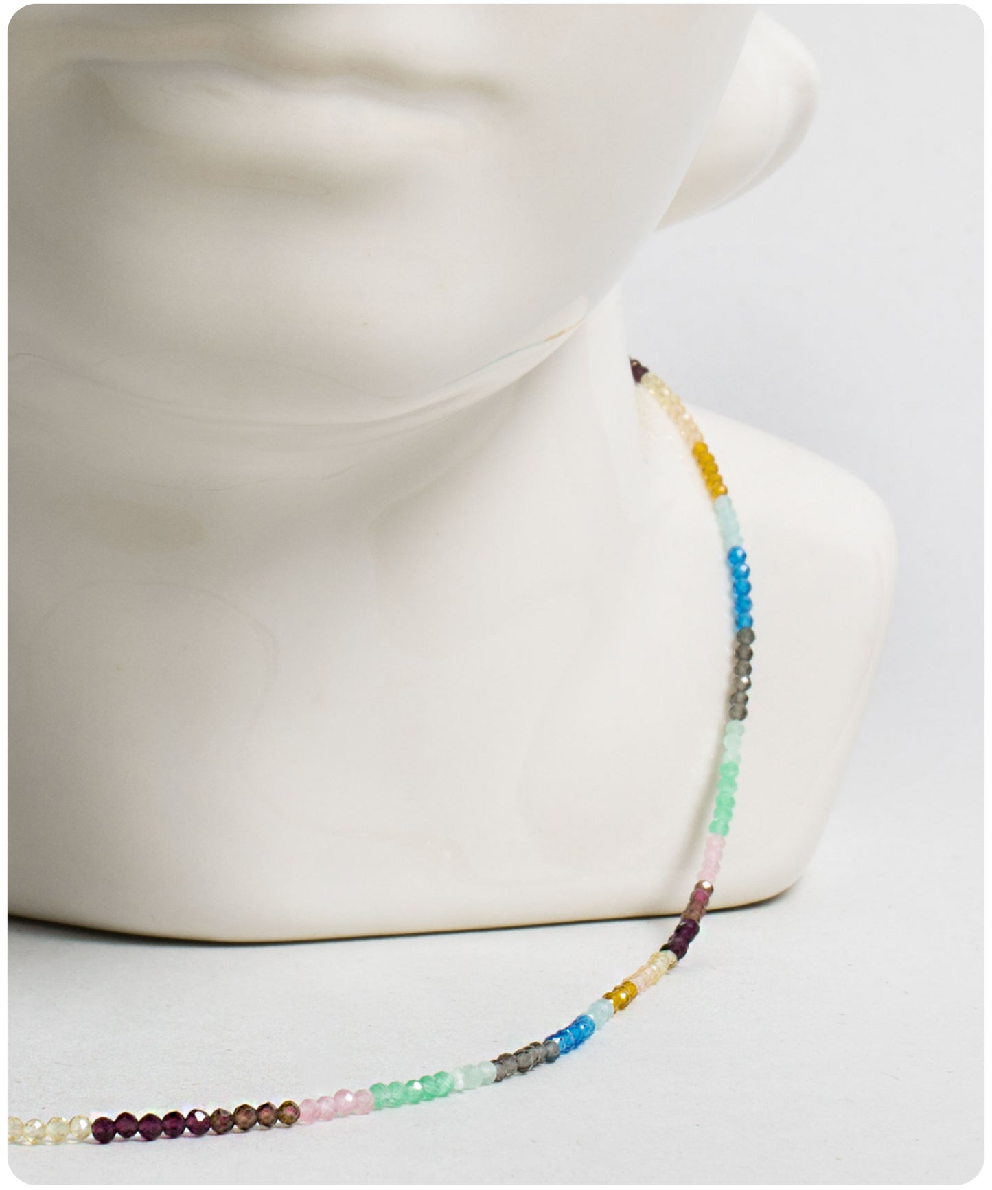Jomalig Necklace - Multi colour crystals